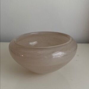 West Elm Glass Decorative Bowl